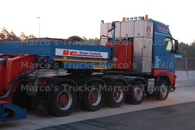 LKW Foto Volvo FH16 660 Schwerlast Zugmaschine Deutschland blau Usinger-T #m9of