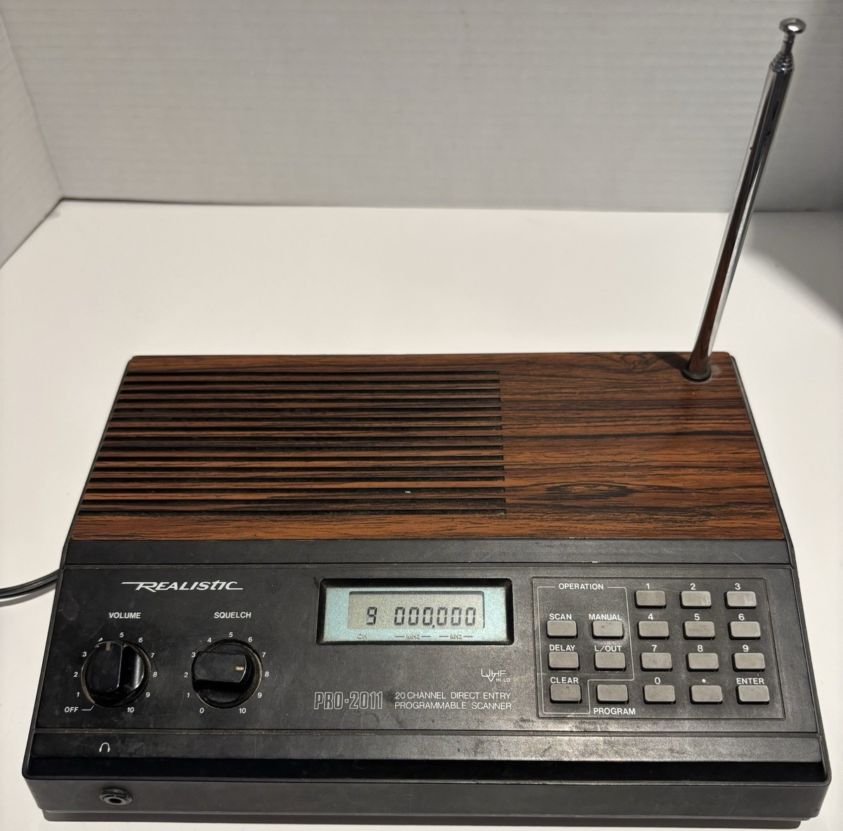 Scanner VHF UHF programmable entrée directe 20 canaux REALISTIC Pro