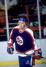 Bryan Marchment Winnipeg Jets skates on the ice at an NHL game cir- Old Photo