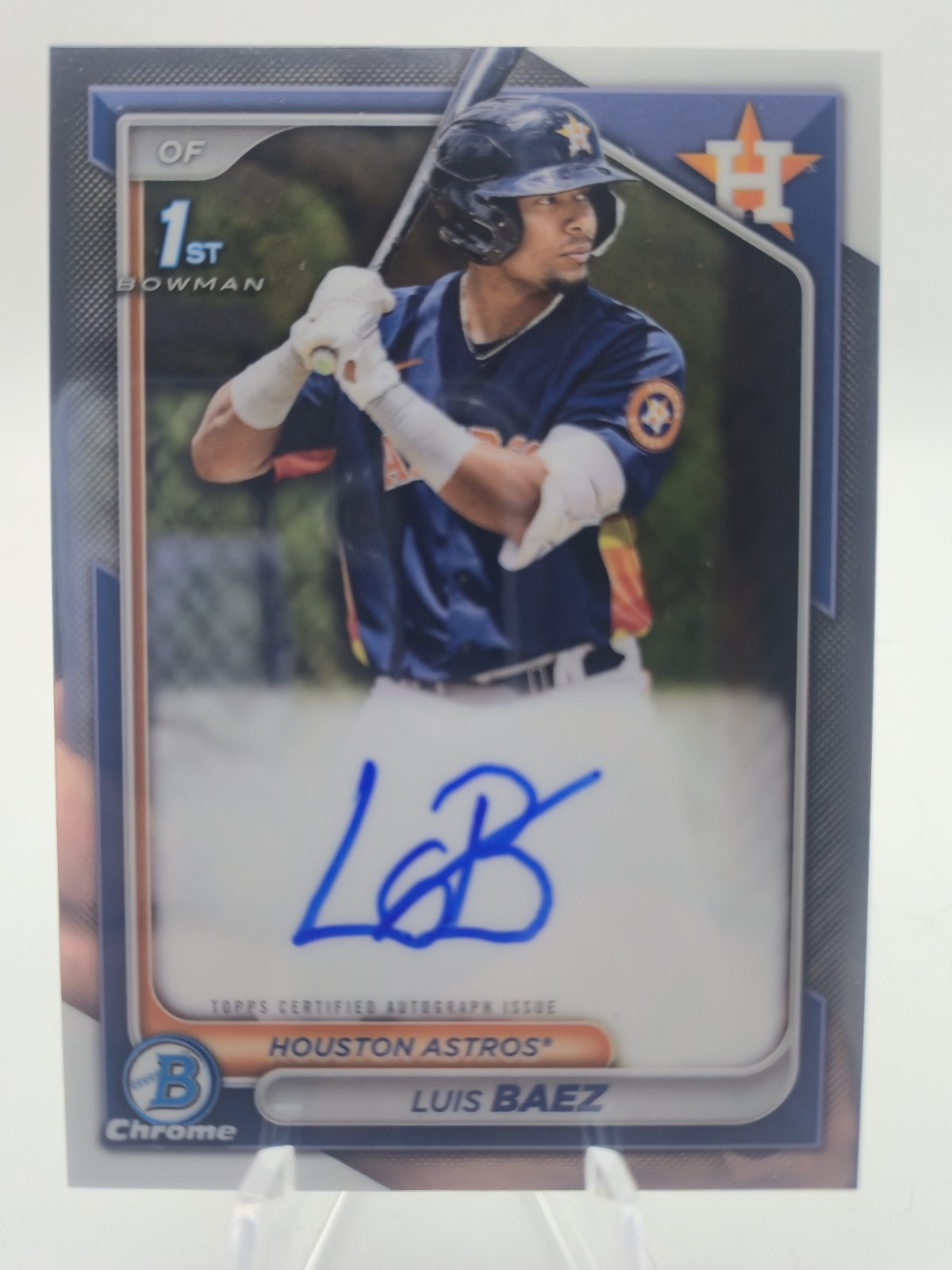 2024 Bowman Chrome 1st Prospect Autographs Luis Baez #CPA-LB Auto RC Houston