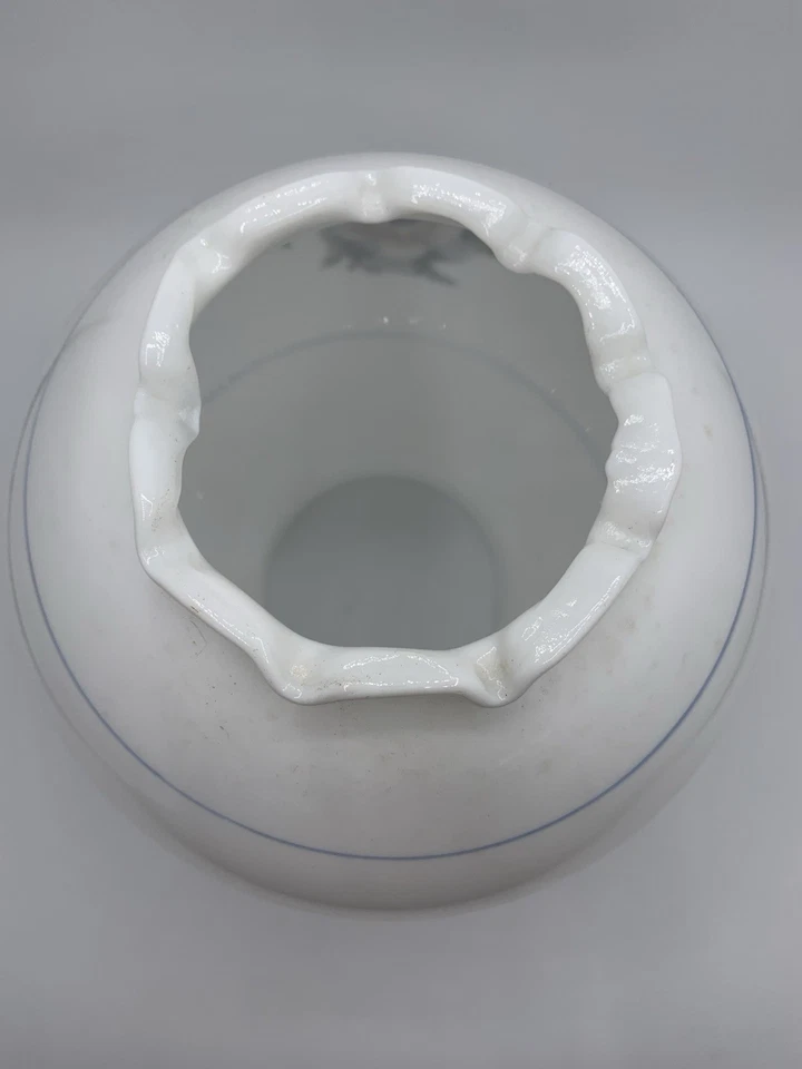 Vintage Hurricane Lamp Shade Globe “Glen Mist” Replacement Glass Floral GWTW - Image 3 of 4