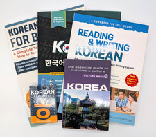 Learn Korean: 3 Language Books, 40 Flash Card...