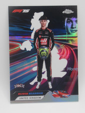 2025 Topps Chrome F1 Oliver Bearman Rookie Neon Nations SP RC Formula One 1