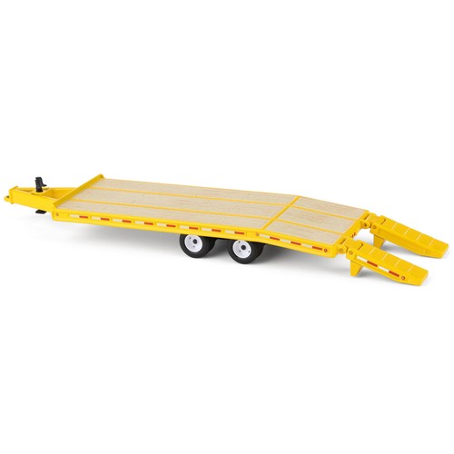 First Gear DCP 1/64 Beavertail Equipment Trailer, Yellow with White Rims 60-2142 - Picture 4 of 7