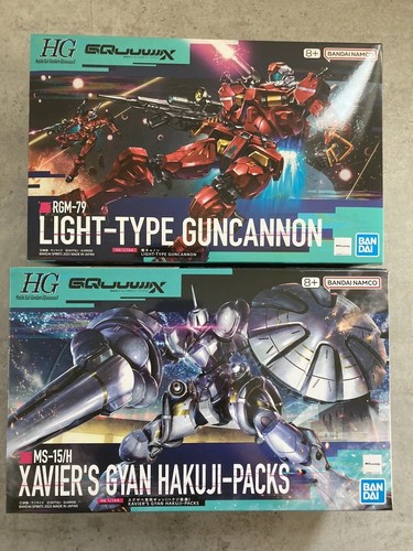 BANDAI HG 1/144 Light Cannon & Exave Custom Gyan with Hakujiku Equipment Set New - Picture 3 of 10