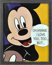 Mickey Mouse Framed Lichtenstein 16