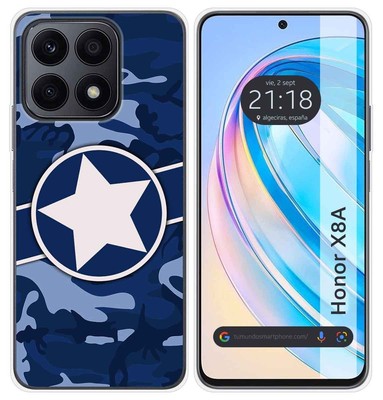 Custodia In Silicone Morbido Per HONOR X8a – Cover TPU Con Disegno A Forme Q