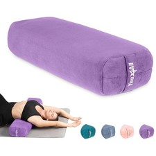 Yes4All Triple-Layer Sponge Bolster Pillow with Memory Foam for Yoga, Open Box
