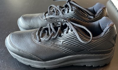 Brooks Adiction Walker 2 Shoes Men's 9 B NARROW Black Leather 1103181B072