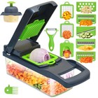Vegetable Chopper Container Onion Slicer | 16 in 1 Multi Functional Food Chop.