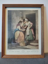 Vintage Cries Of London Colored Print New Mackrel New Mackerel Francis Wheatley