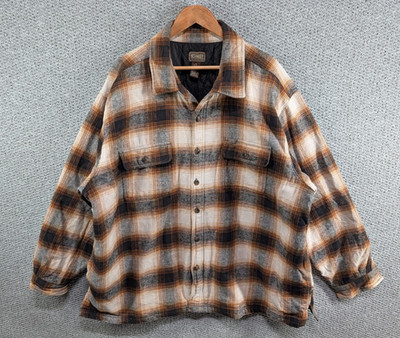 CE Schmidt Workwear Check Plaid Tartan Padded Lined Outdoor Jacket Shacket 3XL