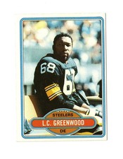 1980 Topps Football LC Greenwood #375 Pittsburgh Steelers