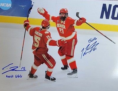 2025-26 Kent & Eric Jamieson  NCAA Hockey.University of Denver 8.5X11 Photo 