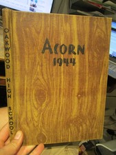 1944 Acorn Yearbook Oakwood High School Dayton Ohio Lumberjacks Illustrations