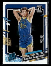 2023-24 Donruss Optic #203 Brandin Podziemski Rookie Card Golden State Warriors