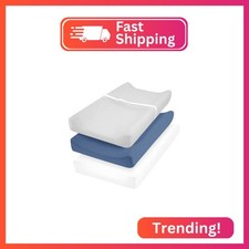 david's Kids 3 Pack Changing Pad Cover Set, Ultra Soft Breathable Cozy Microfibe