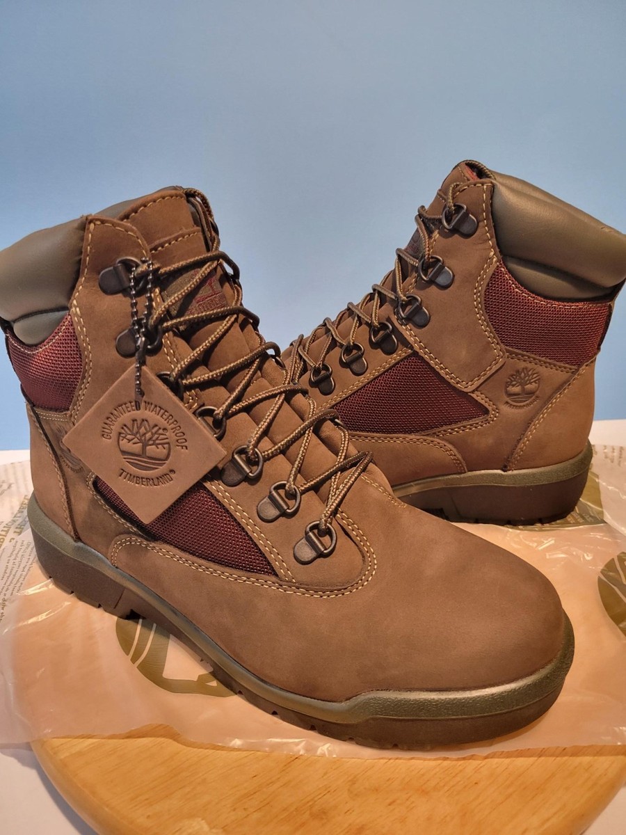 Timberland 6 Inch WP Field Boots Men TB0A1W2BD40 Size 7 NIB - Dark