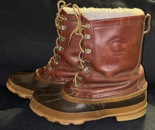 Vintage CHIPPEWA Mens Gorp Core Waterproof Duck Leather Boots Size 9