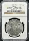 1887 Morgan Silver Dollar $1 - NGC MS63 Olathe Dollar Hoard US Treasury Bags