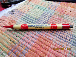 VINTAGE 50S ADV 7 UP LAMBERT DISTRIBUTING CO. BETHLEHEM, PA MECHANICAL PENCIL !!