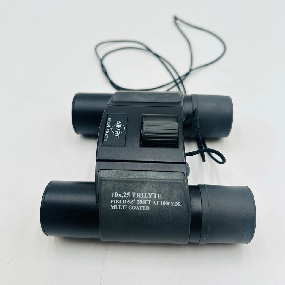 SWIFT Trilyte 10x25 Binoculars 288 Ft 1000yds Multi Coated Compact With Case GC - Image 3 of 4