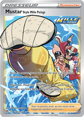 Pokemon Karte Mustar Style Tausend Fäuste TG27/TG30 Trainer Gallery Stars Funken