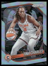 2025 Panini Prizm WNBA #3 Tina Charles Silver Prizms