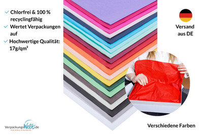 Seidenpapier 50x75cm, hochwertig & schön, Qualität 17g/m²