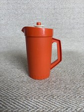 Vintage Tupperware Pitcher 5" Orange Miniature Children's Toys Tuppertoys 1399