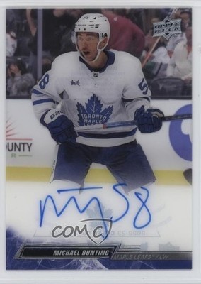 2022-23 Upper Deck Clear Cut Michael Bunting #CC-BU Auto 6a7