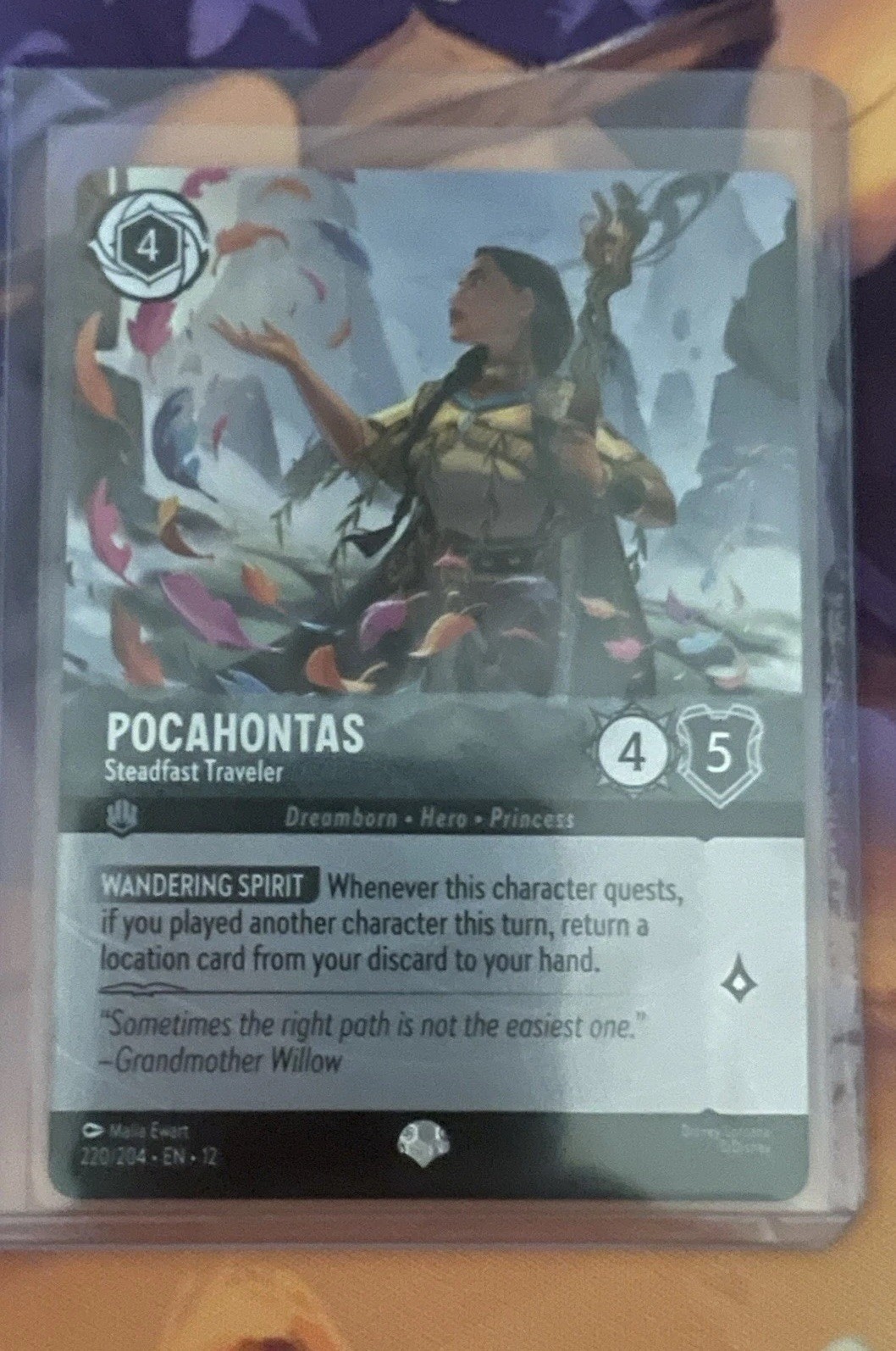 Pocahontas - Steadfast Traveler (Epic) 220/204 Wilds Unknown Holo
