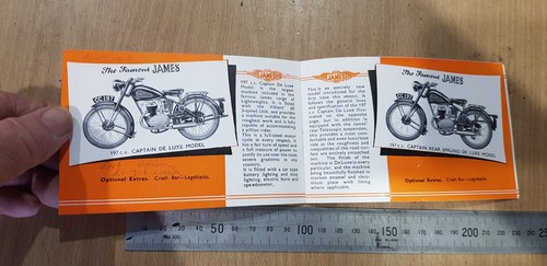 JAMES LIGHTWEIGHT MOTOR CYCLES SALES BROCHURE ABRIDGED EDITION PRINTED 1949? - Picture 5 of 10