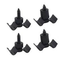 4PCS/2Set Black Guitar String Trees Retainer Guides for Guitar Bass w/ Screws a