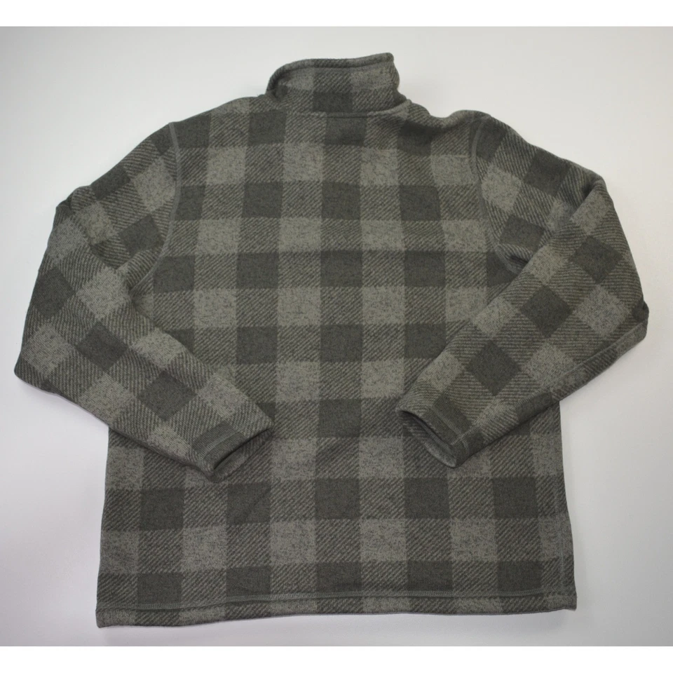 The North Face Mens Plaid Fleece Half Zip Pullover Sweater Jacket Size LG - Image 2 of 4