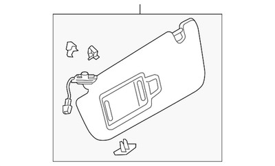Genuine Audi 2023-2024 A6 allroad RS6 Avant Sun-Visor 4K0-857-552-D-2O9