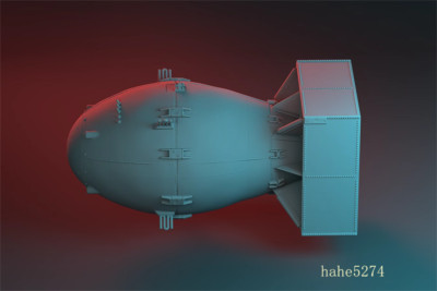 US Atomic Bomb Model Fat Man and The little boy the Atomic Bomb 3D ...
