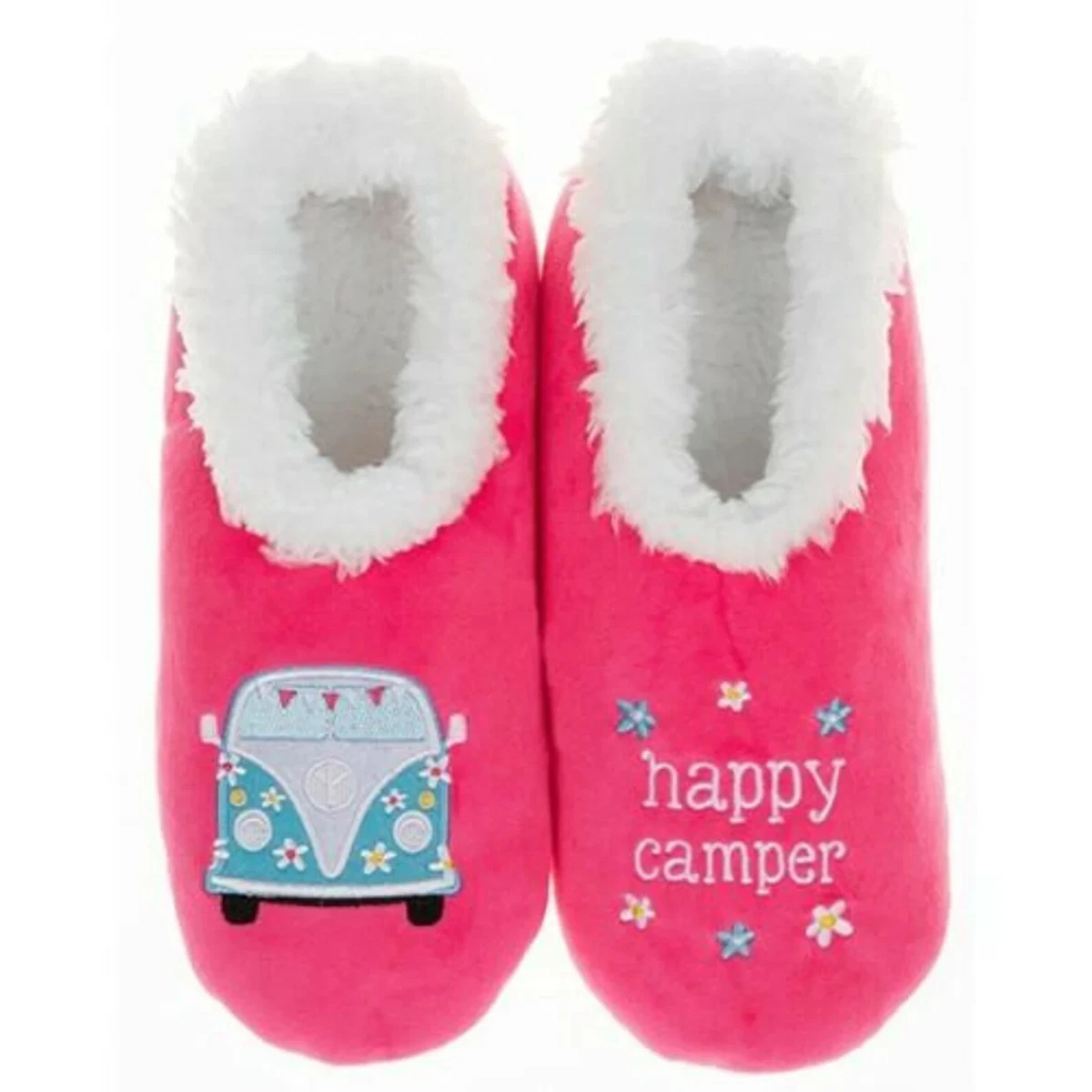 Happy camper slippers sale