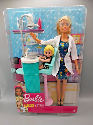 Mattel FXP16 - Barbie ich wäre gern Kinder Zahnärztin Spielset OVP