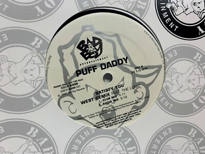 PUFF DADDY SATISFY YOU REMIX LIL KIM 12'' 1999 BAD BOY BBDP-9306 DJ PROMO