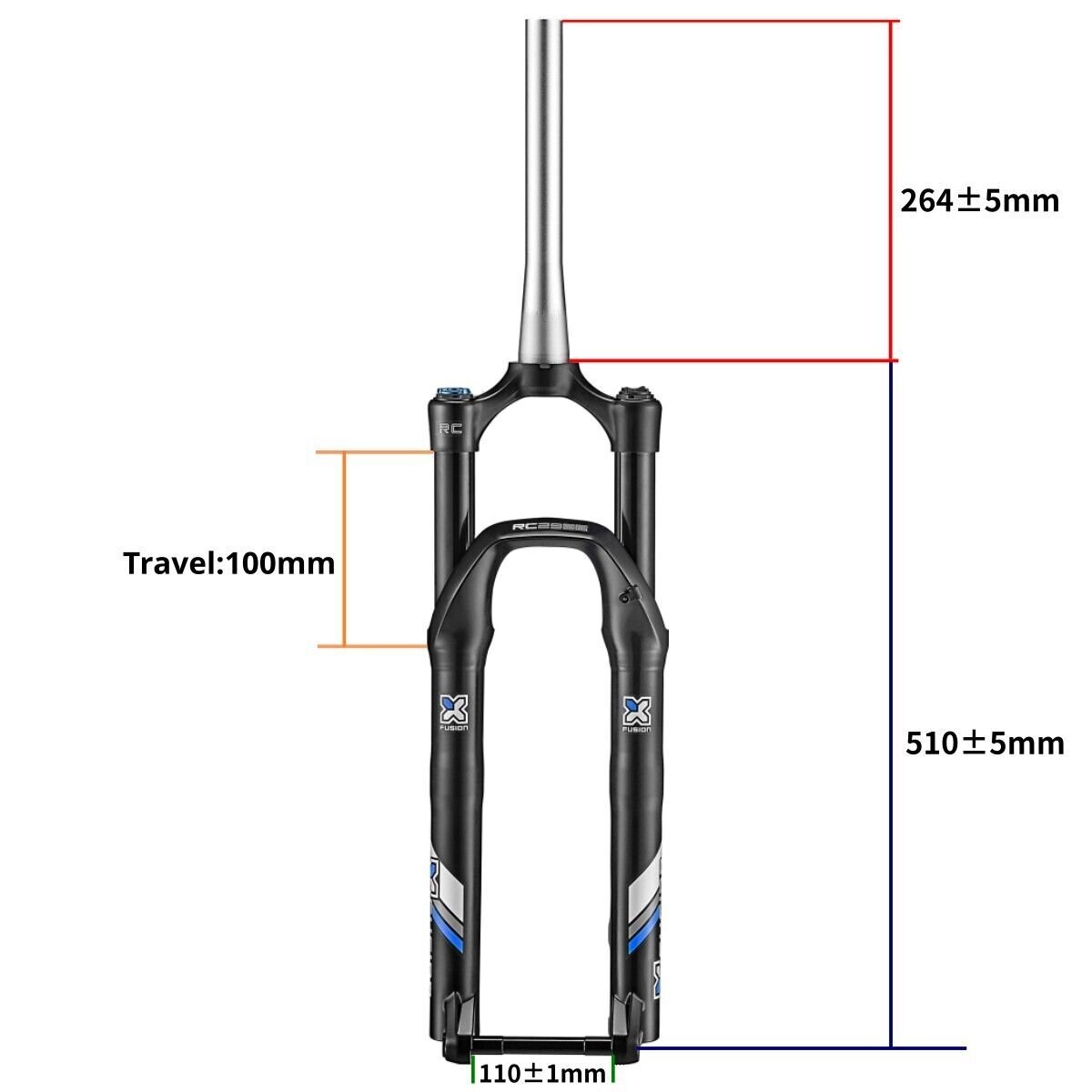 XFusion RC32 Boost MTB Suspension Fork, 27.5