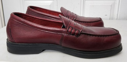 Red Wing Penny Loafers Cherry Red Leather Slip On Shoes Men's 11 EE - Picture 4 of 11