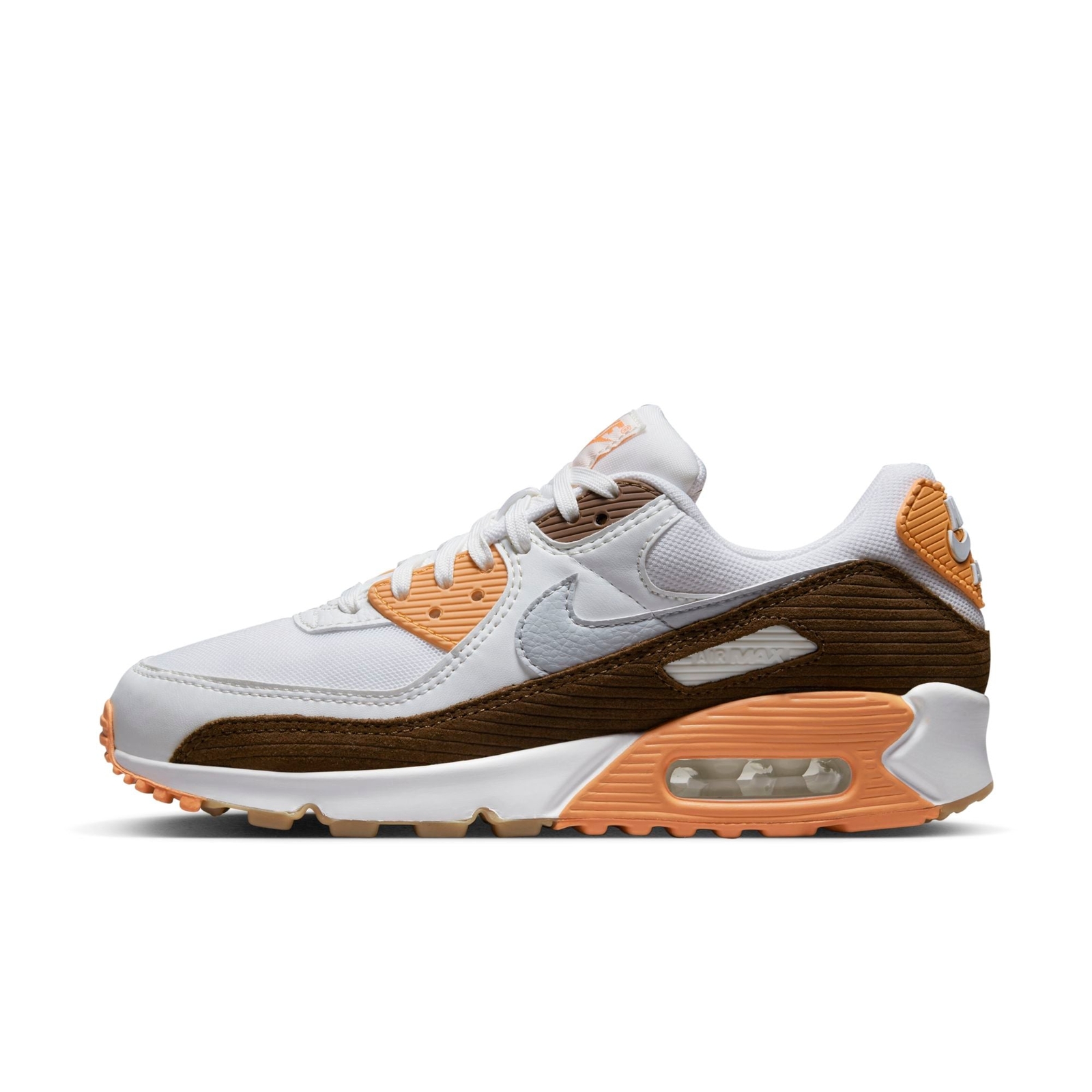 [DZ5379-100] Женские кроссовки Nike AIR MAX 90 ИЗ КОРИЧНЕВОГО ВЕЛЬВЕТА (ЖЕНСКИЕ)