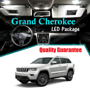Tail Brake LED Light White Interior LED Lights Package For Jeep Grand Cherokee