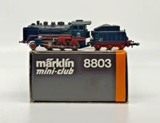 Z Scale Marklin 8803 Steam Locomotive With Tender Original Box