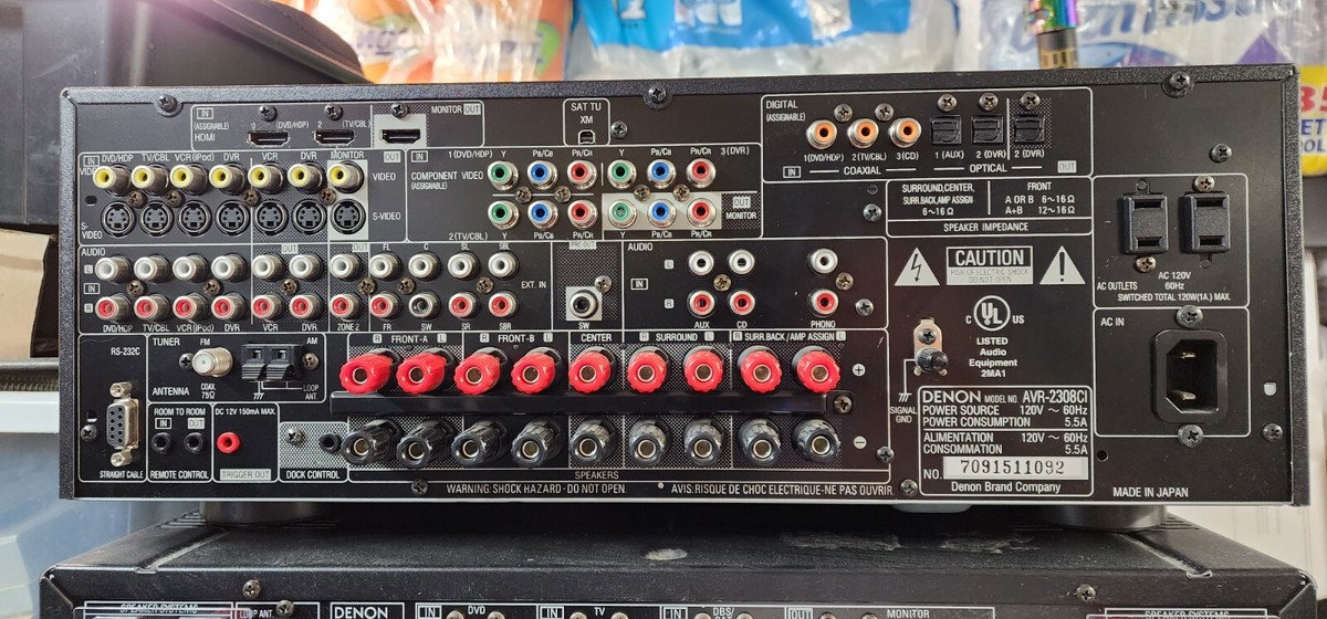 Denon AVR-2308CI - 7.1 Channel Home Theater Receiver | eBay