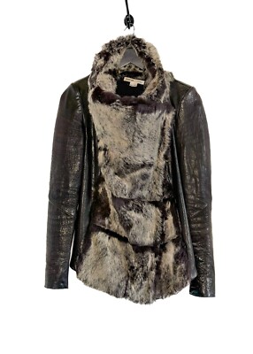 Helmut Lang X Intermix Flux Fur Leather Combo Jacket - SMALL | eBay