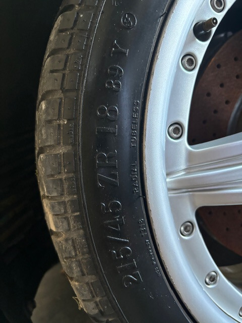 Ferrari 360 18” Genuine OEM set of stagered wheels.  4 rims with 4Pirelli Tires