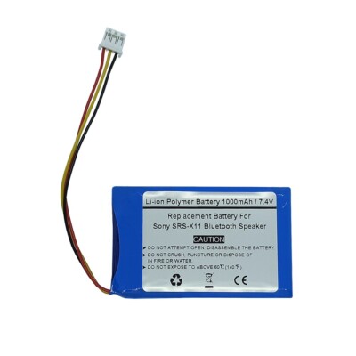 1000mAh 7.4V Replacement Battery for Sony SRS-X11 Bluetooth Speaker, ST-02