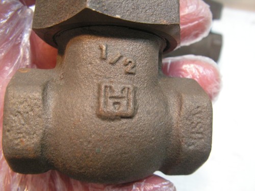 2 X Vintage MILWAUKEE 1/2" BRONZE THREADED GATE VALVE, CLASS 300SWP, 1000WOG - Picture 7 of 21